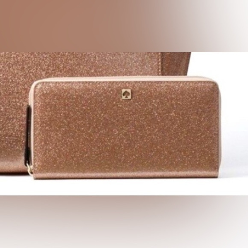 Kate Spade Mavis Neda Wallet Rose Gold NWOT